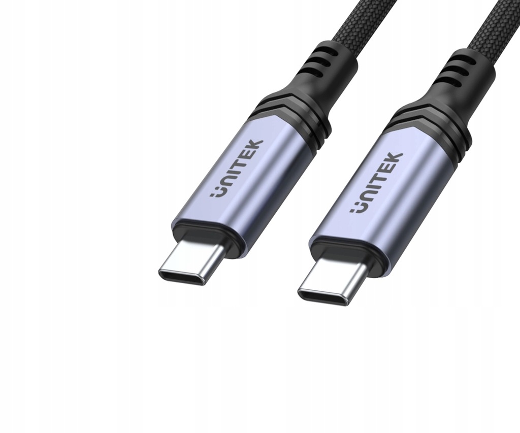 Przewód Unitek USB C - USB-C 2m PD 240W 2m czarny