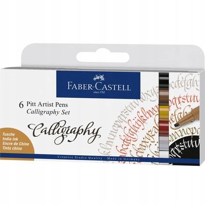 Zestaw do kaligrafii Pitt Artist Pen 6 sztuk /Faber Castell