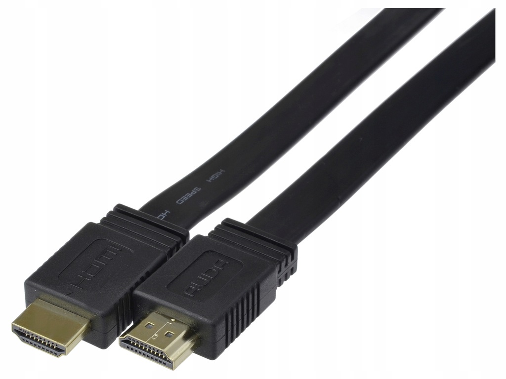 AUDA Kabel HDMI 1.4 Full HD FHD 2K płaski SLIM 10m
