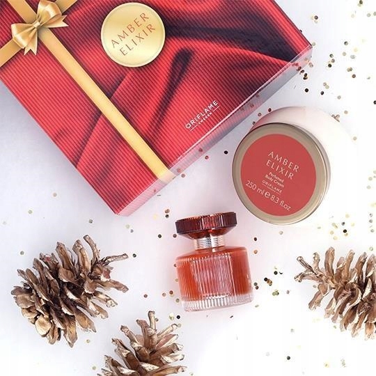 ORIFLAME ZESTAW AMBER ELIXIR WODA 50ML+ KREM/CIAŁA
