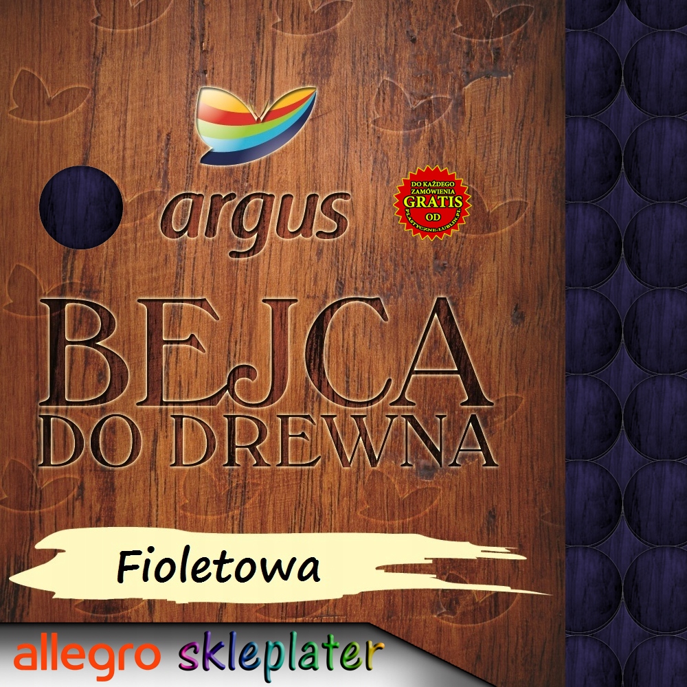 Fioletowa bejca wodna do drewna w proszku 18g