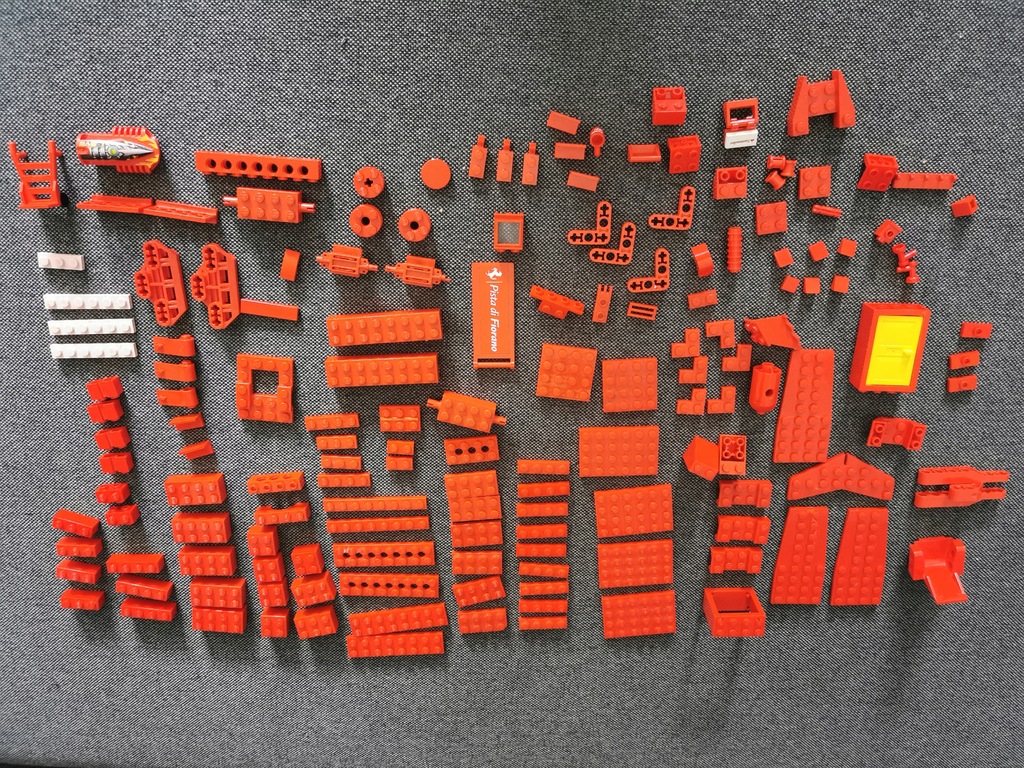 Lego klocki mix - Czerwony