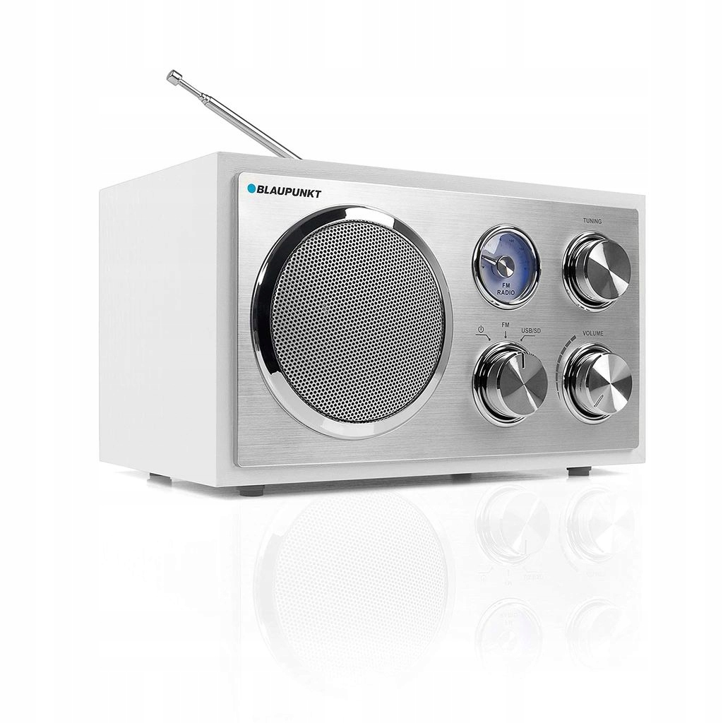 radio BLAUPUNKT RXN 19WH retro FM USB SD białe