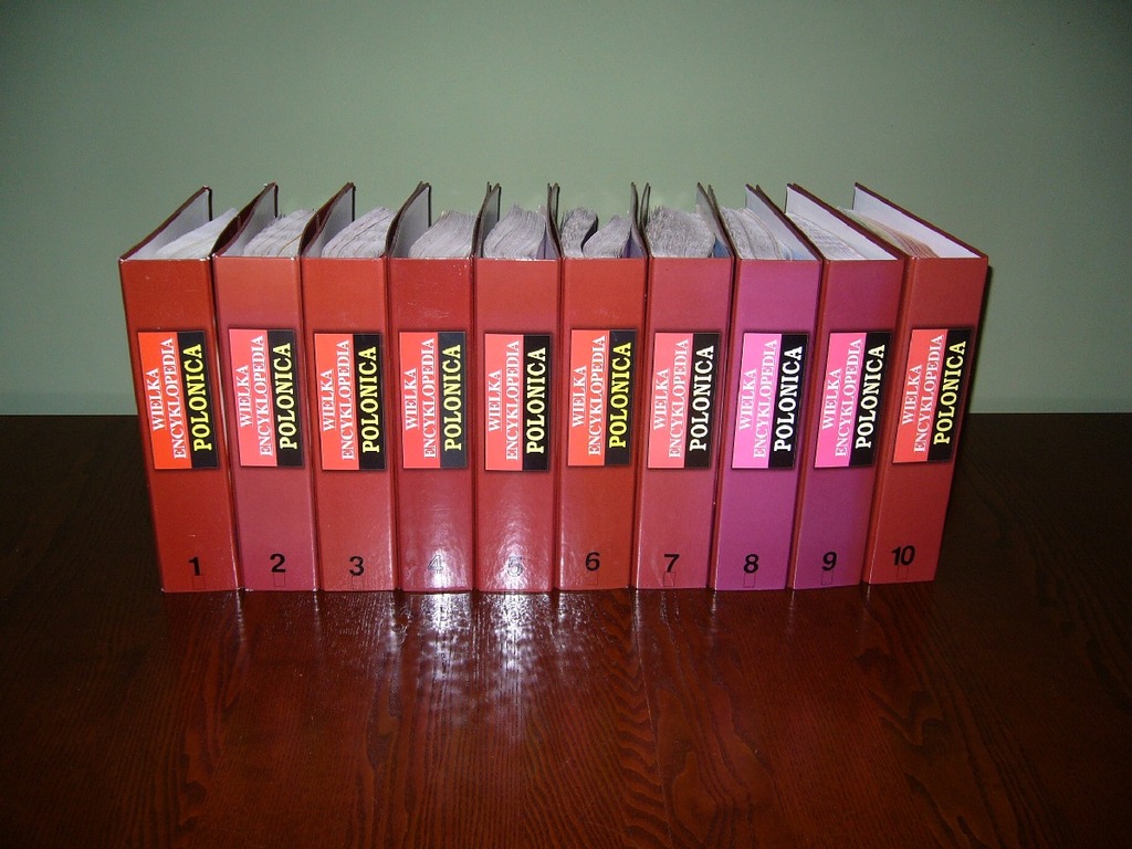 WIELKA ENCYKLOPEDIA POLONICA - 10 SEGR. KOMPLET