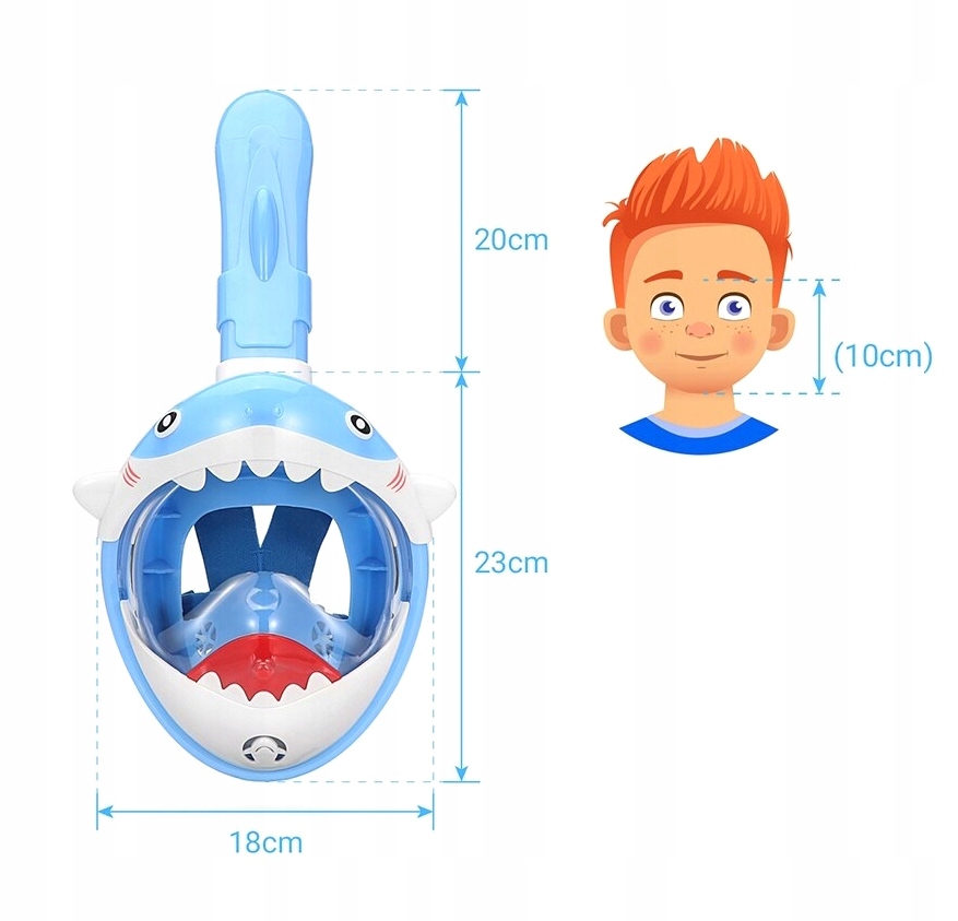 Купить ПОЛНОЛИЦЕВАЯ МАСКА ДЛЯ ДЕТЕЙ XS: отзывы, фото, характеристики в интерне-магазине Aredi.ru