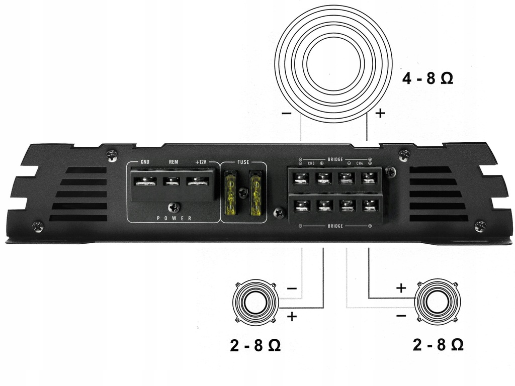 Купить Мощный усилитель Crunch GPX1200.4 600 Вт rms, 4 канала: отзывы, фото, характеристики в интерне-магазине Aredi.ru