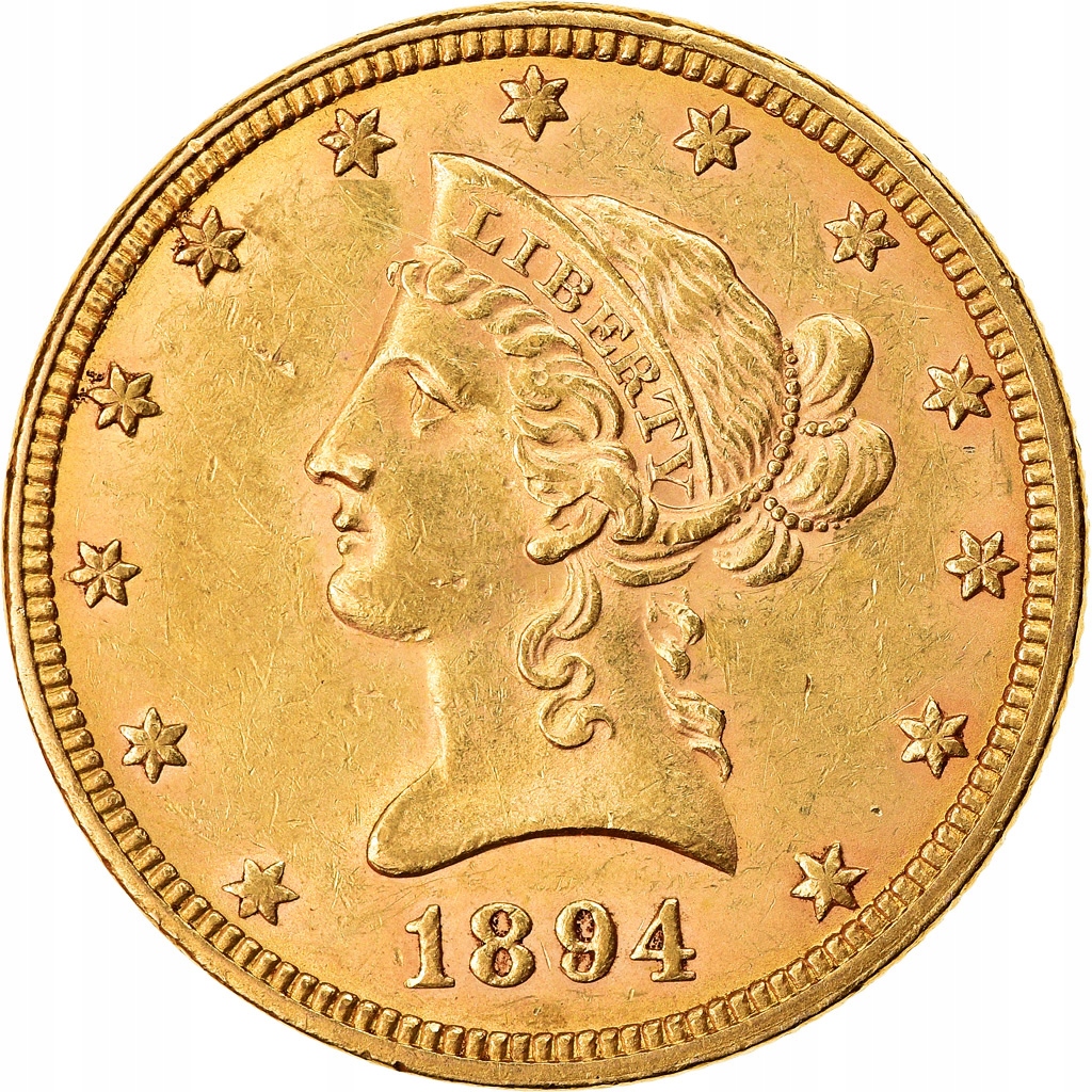 Moneta, USA, Coronet Head, $10, Eagle, 1894, U.S.