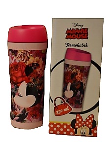 KUBEK TERMICZNY MINNIE RÓŻOWY 350 ML FLOWERS