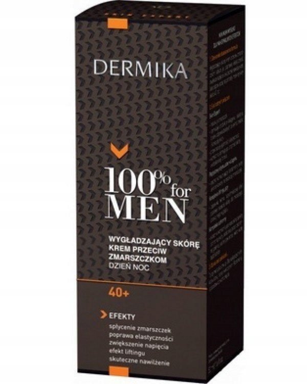 Dermika 100% for Men Krem 40+ wygładzający na dzie