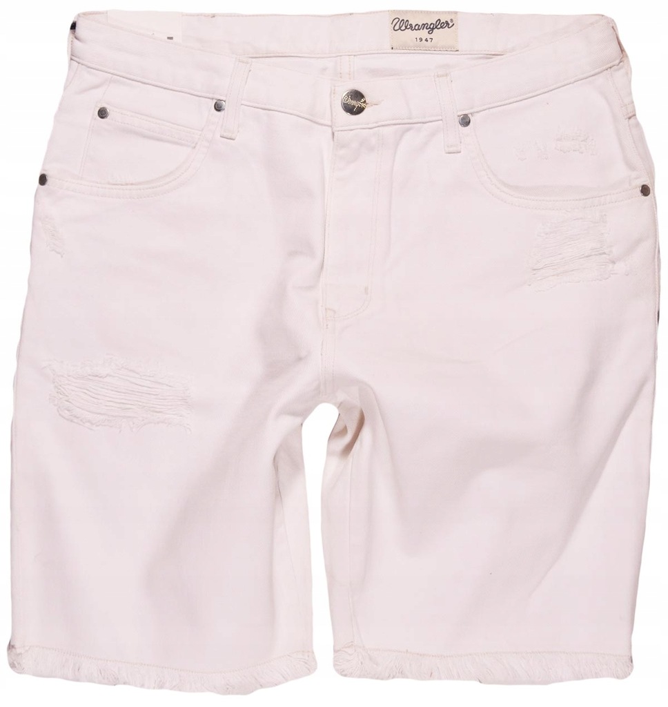 WRANGLER spodenki WHITE jeans REGULAR SHORTS_ W30