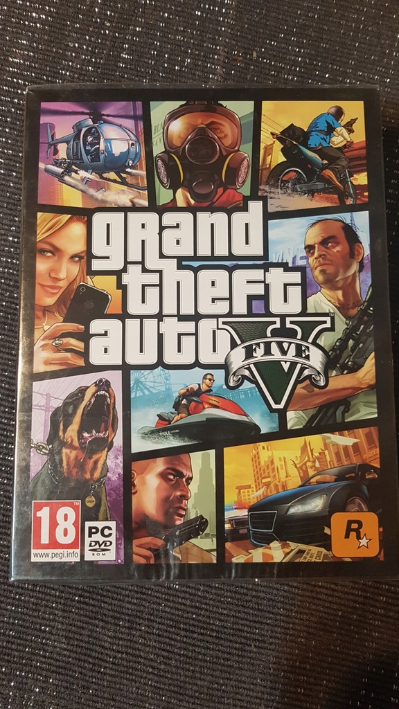 Gta V Grand Theft Auto 5 PL Pc dvd NOWA FOLIA