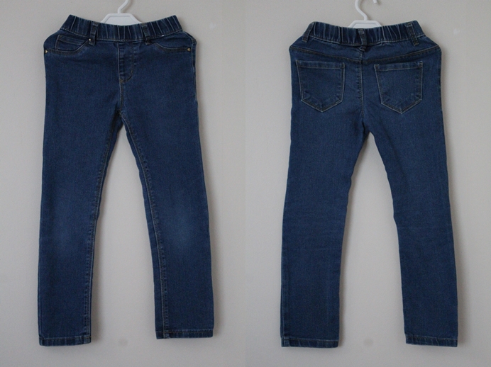 Jeansowe legginsy DENIM, 116-122cm