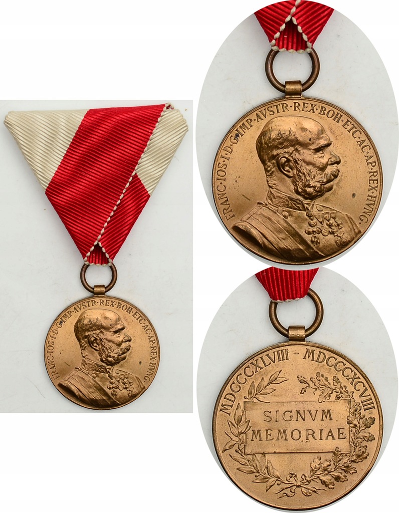 4.aj! AUSTRIA, MEDAL - SIGNUM MEMORIAE 1898