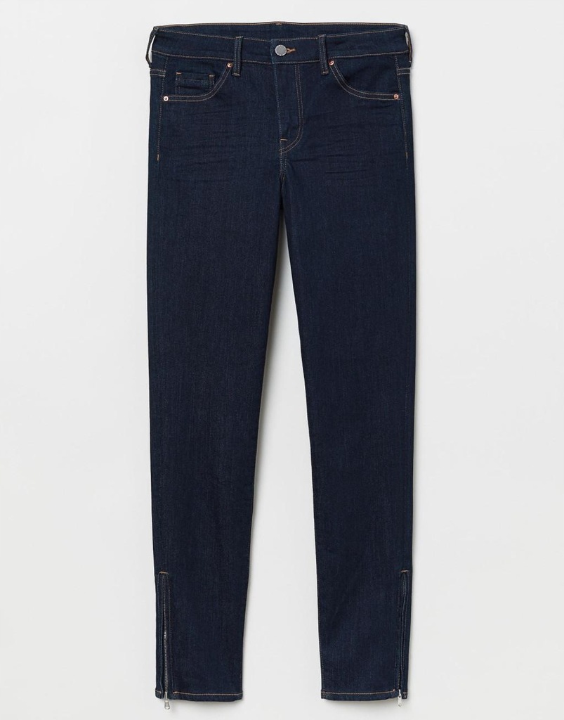 07O060 H&M__MJ9 SPODNIE JEANS ZAMKI__S