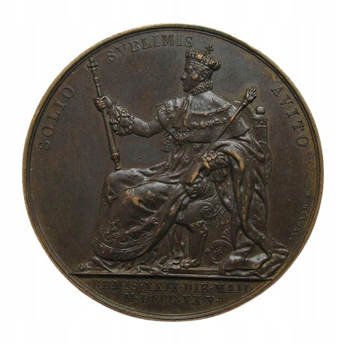 Francja - Medal koronacyjny 1825r. - Karol X (1824 - 1830)