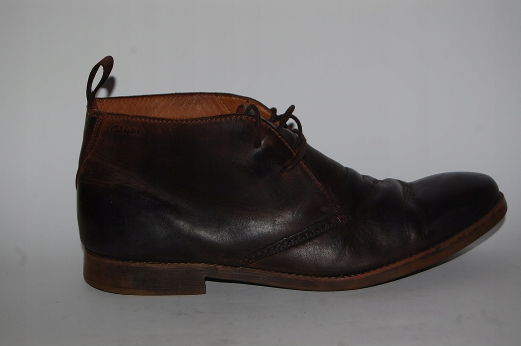 CLARKS buty sztyblety, skóra , eu 44,5 / uk 10