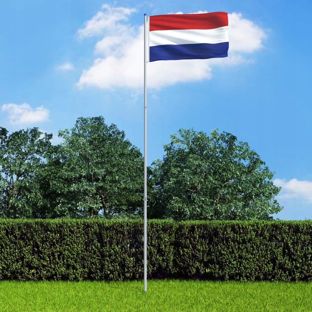 Flaga Holandii z aluminiowym masztem, 6 m