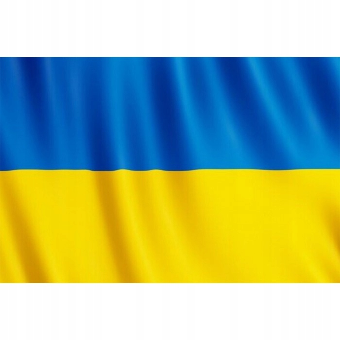 FLAGA UKRAINY DUŻA 112x70 cm DO ZAWIESZENIA NA KIJ