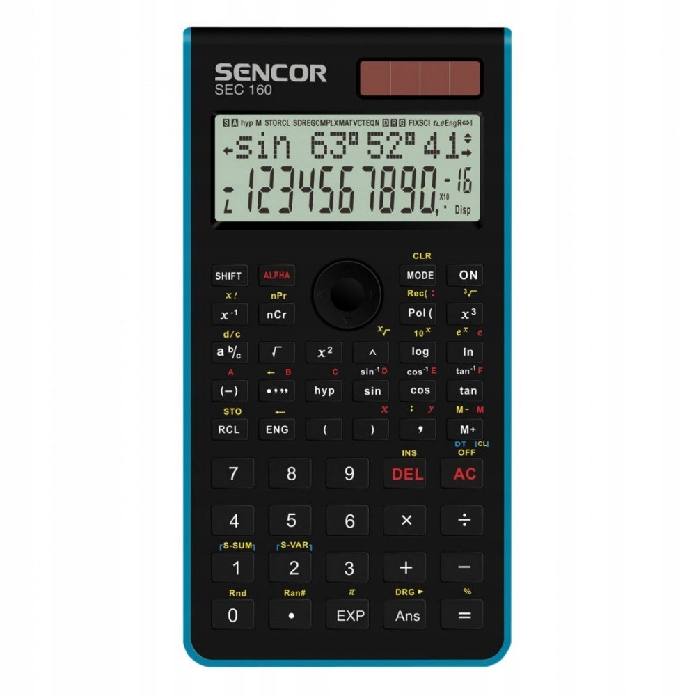 Kalkulator szkolny naukowy SEC 160 BU