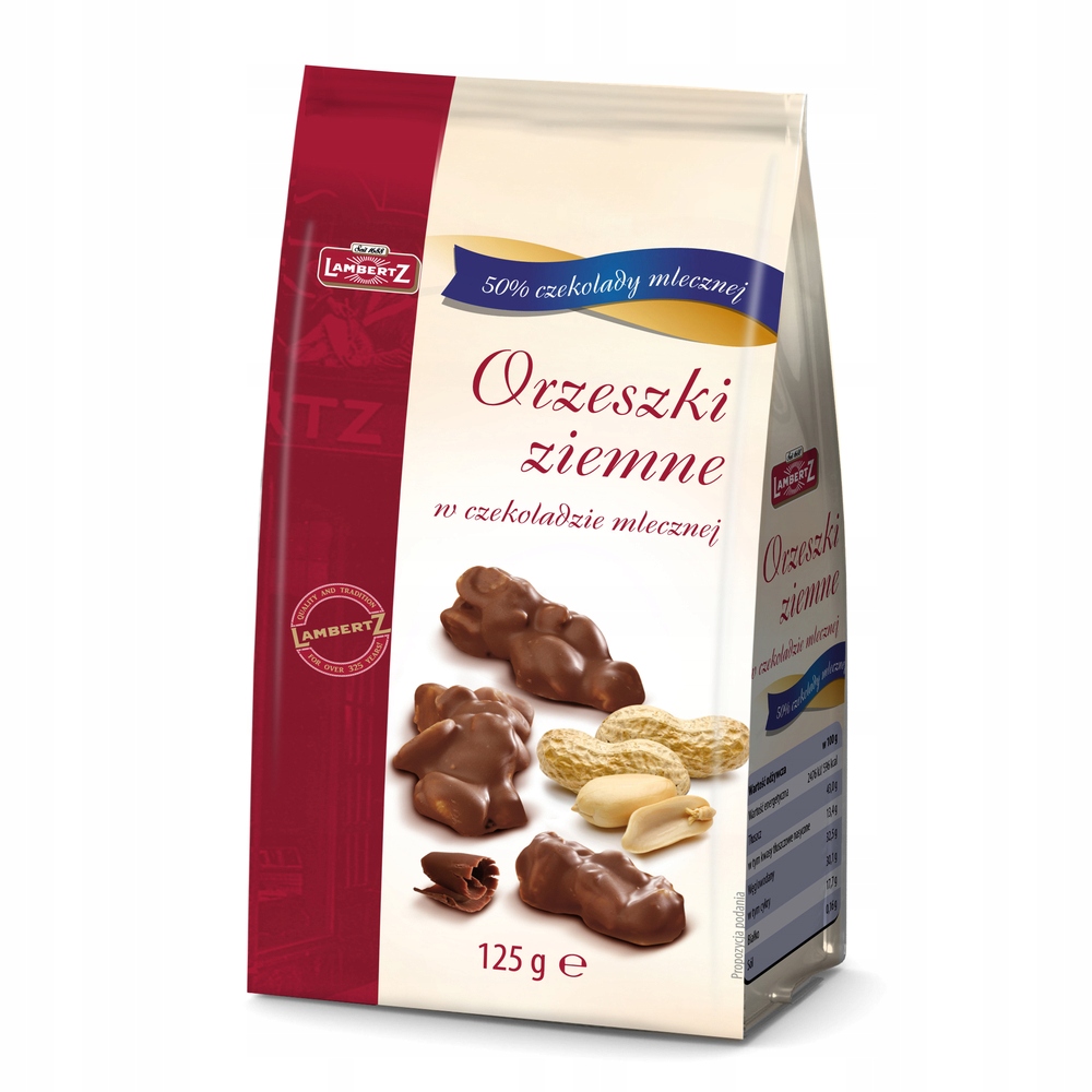 Orzeszki ziemne w mlecznej czekoladzie 125 g