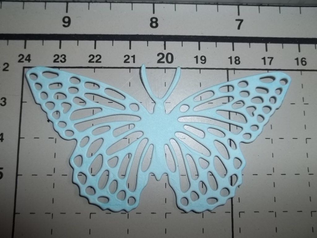 scrapki MOTYL URODZINY  2 SZT 7,5X 4CM