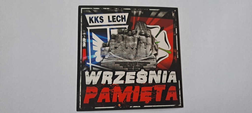 LECH POZNAŃ KOLEJORZ FC WRZEŚNIA - VLEPKA WLEPKA NAKLEJKA (8x8) (3)