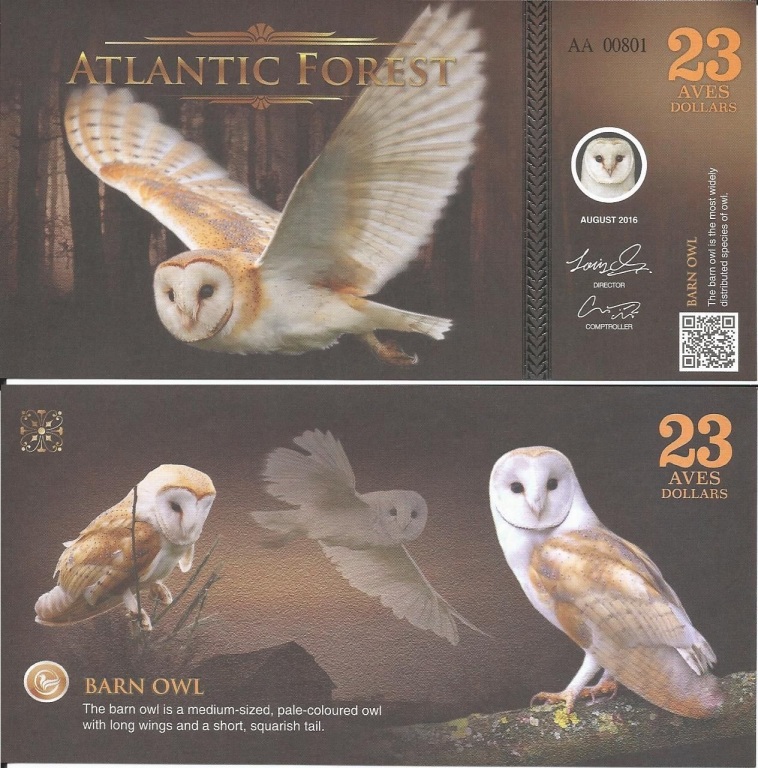 Banknot fantazyjny Atlantic Forest 23 Dolary 2016