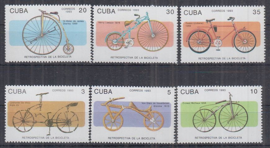 C81. Kuba MNH 1993 Transport - Rowery