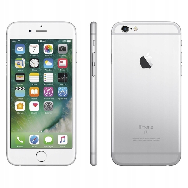 używany Smartfon Apple iPhone 6s srebrny 128GB A++