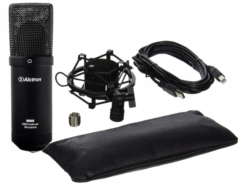 MIKROFON POJEMNOŚCIOWY ALCTRON UM900 USB + KOSZ