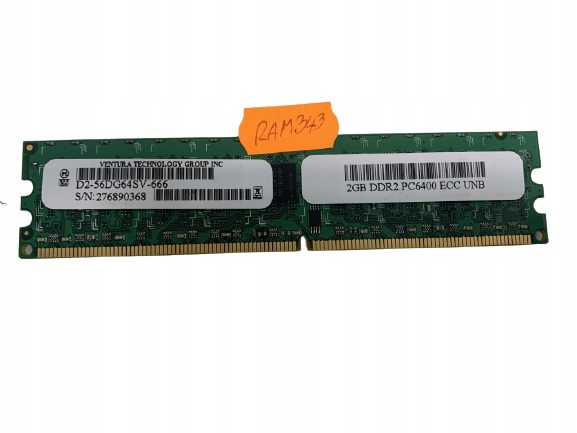VENTURA DDR2 2GB D2-56DG65SV-666 RAM343