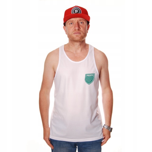 PROSTO Koszulka TSHIRT THEWS TANK TOP WHITE / XL