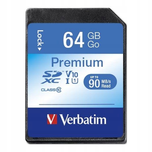 Karta pamięci Sdxc Verbatim Premium U1 64GB (90