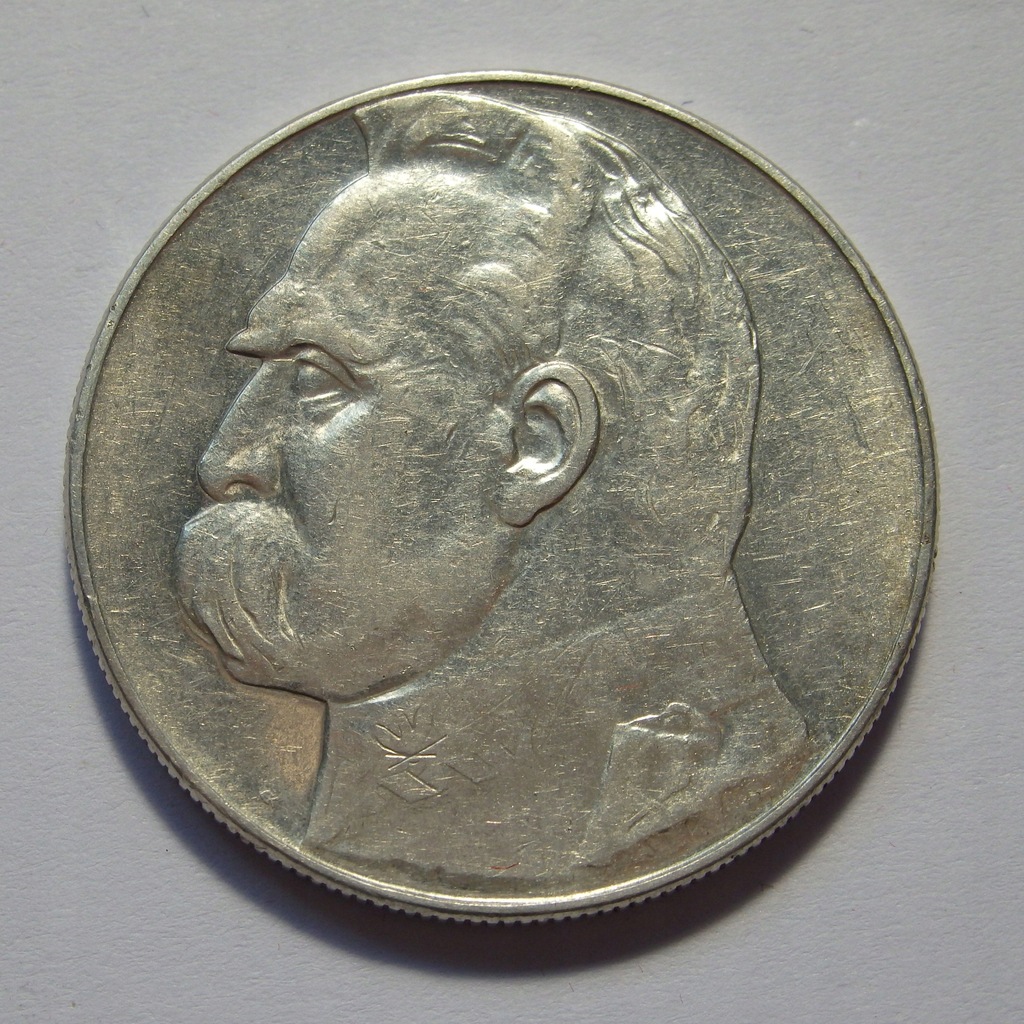 10 zł Józef Piłsudski, 1936r. Ag X5470