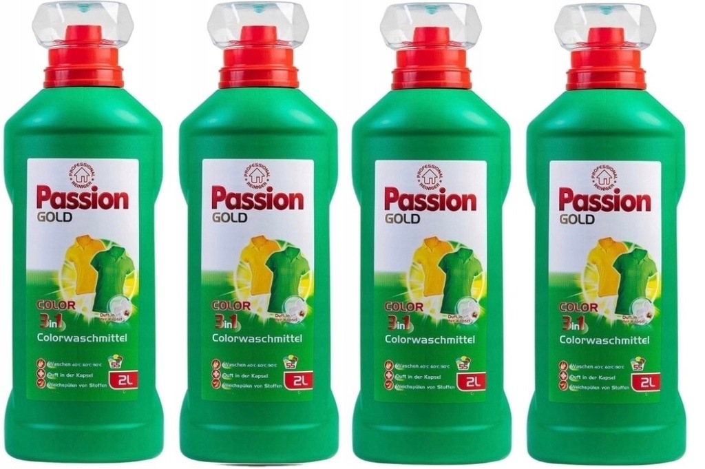 ŻEL DO PRANIA PASSION GOLD 4 X 2L DO KOLORU