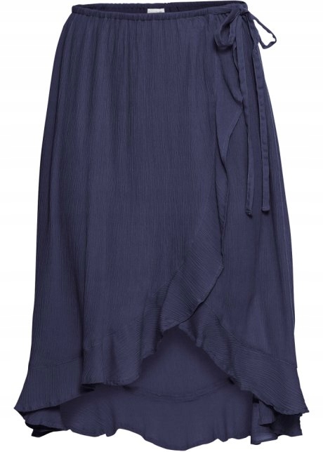 Z7636 SPÓDNICA KOPERTOWA CIEMNONIEBIESKA R.36