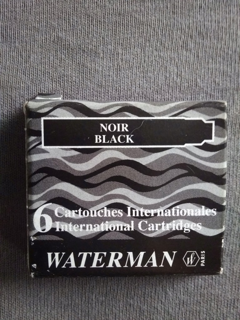 Naboje WATERMAN czarne mini 6 szt pudełko