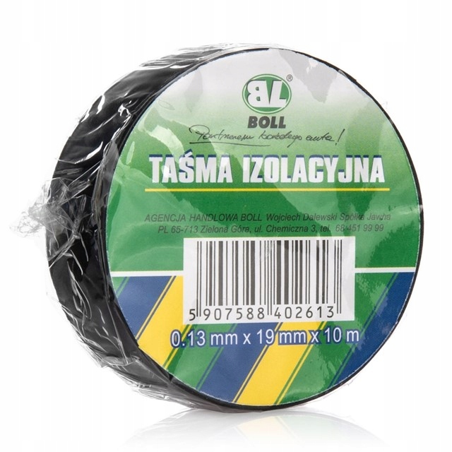 BOLL Taśma izolacyjna 19mm/10m czarna