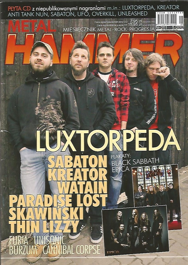 Купить Metal Hammer 5/2012 Luxtorpeda + CD /без постера/: отзывы, фото, характеристики в интерне-магазине Aredi.ru