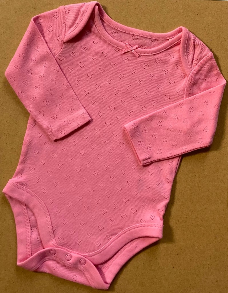 MOTHERCARE ażurowe body róż 62/68 3-6m