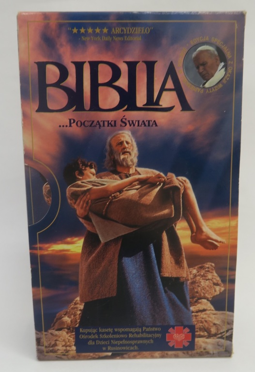 . BIBLIA - Początki świata, film na VHS UNIKAT