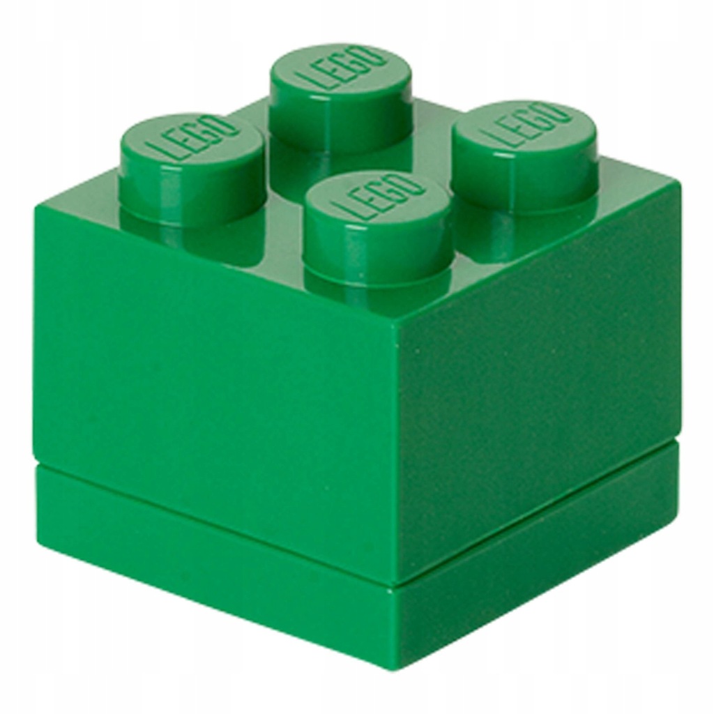 MINIPUDEŁKO KLOCEK LEGO 4 (ZIELONE) (40111734) [KL