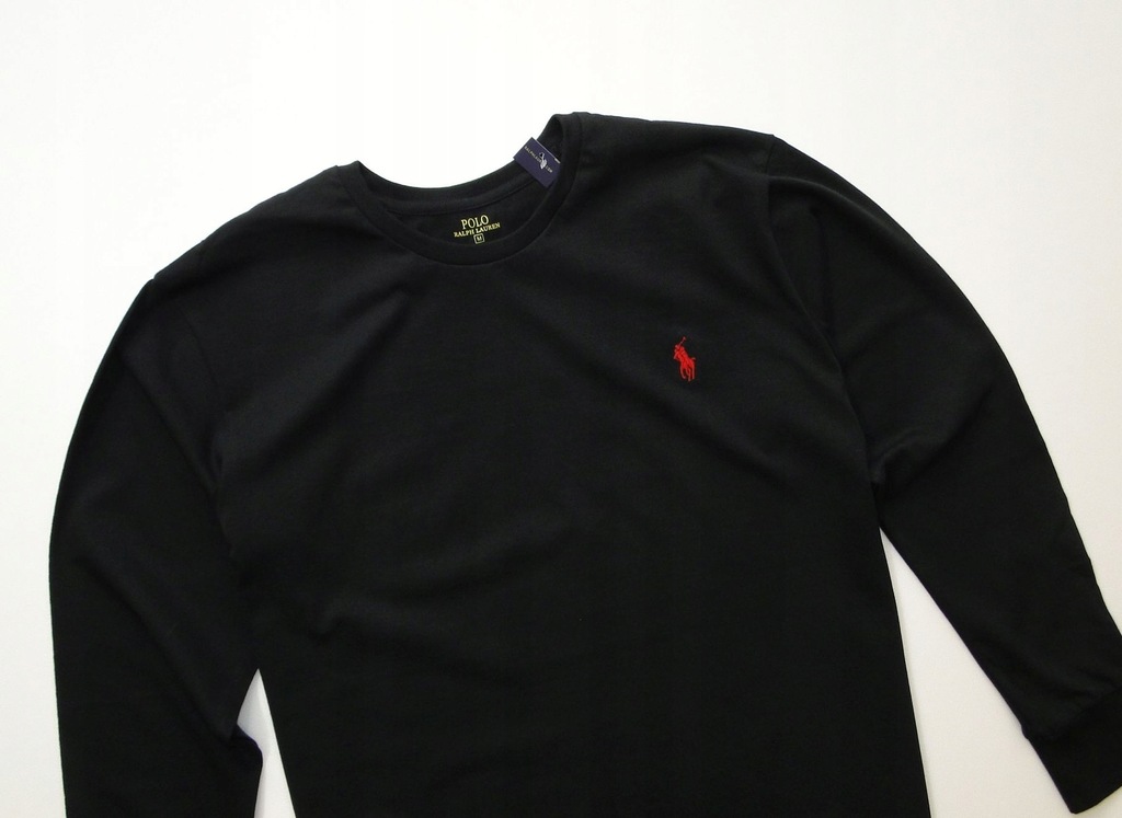 Bluza Ralph Lauren Black Longsleeve Cotton