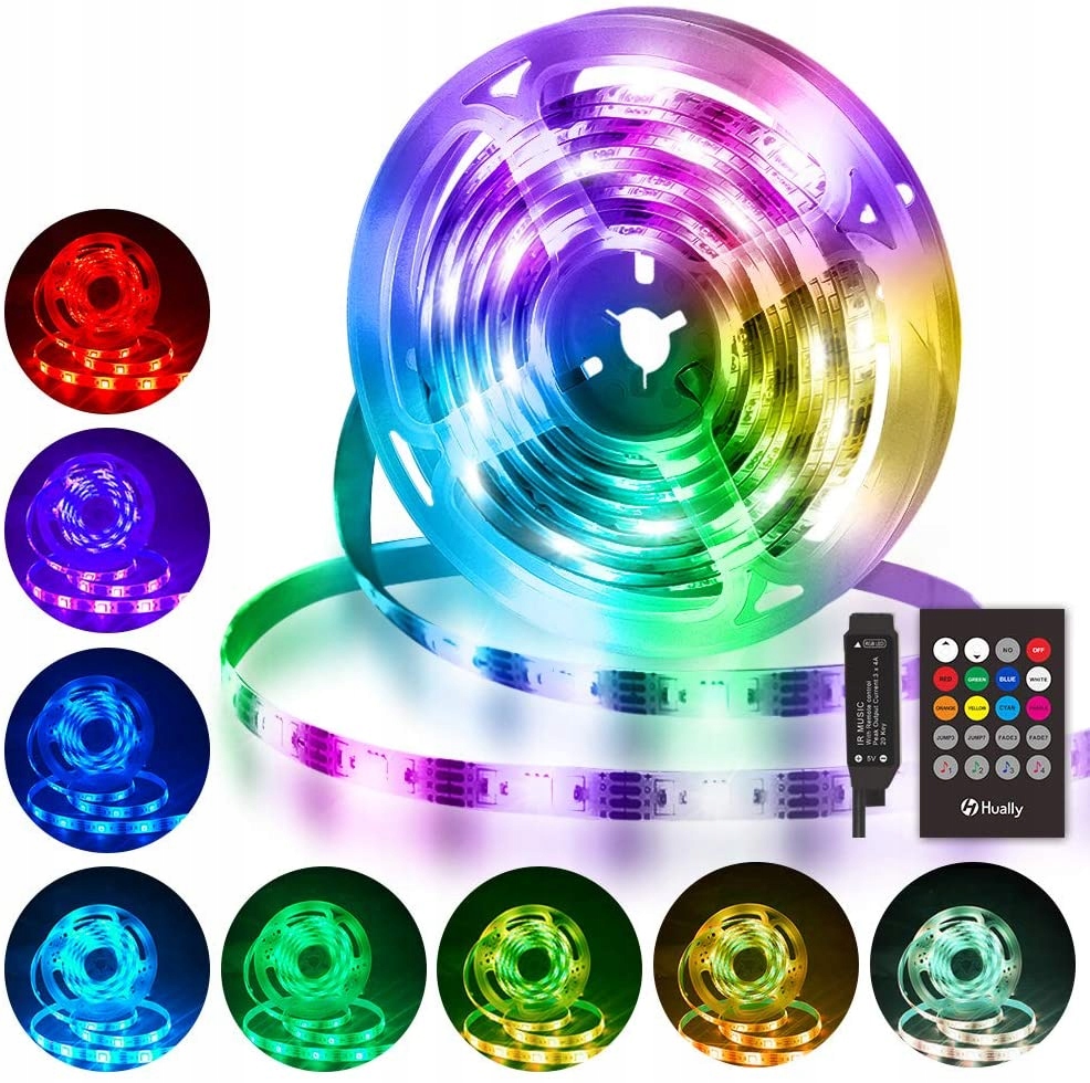 Taśma LED 3M Hually RGB z pilotem #DB2