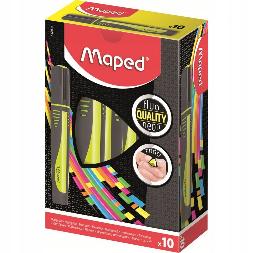 Zakreślacz FLUO PEPS max żółty MAPED 742934