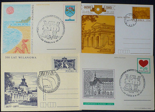 Karty pocztowe - Polska, stemple okolicznościowe