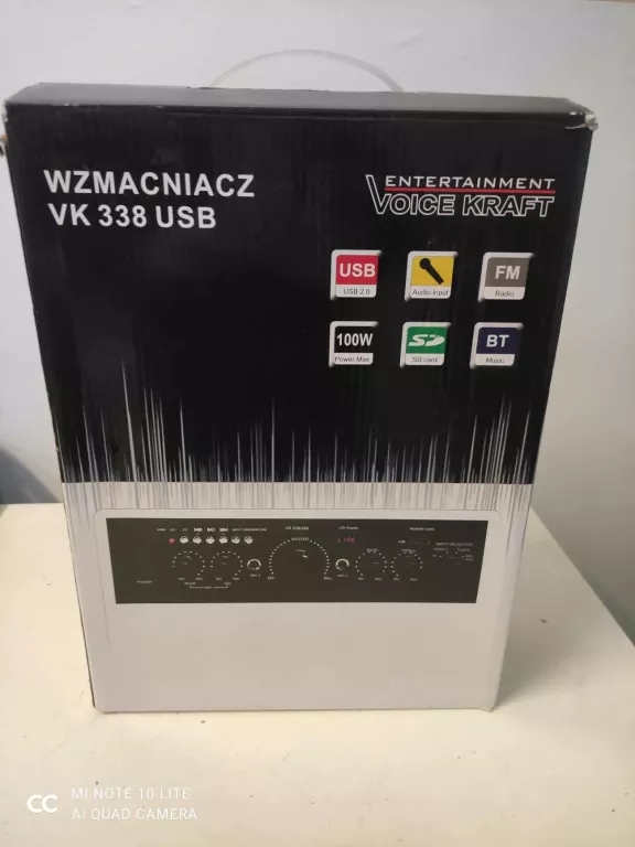 WZMACNIACZ VK 338 VOICEKRAFT FM USB SD BLUETOOTH