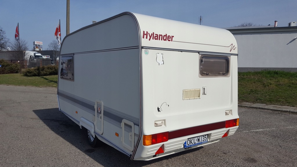 PRZYCZEPA KEMPINGOWA HYLANDER 380 LEKKA SUPER STAN