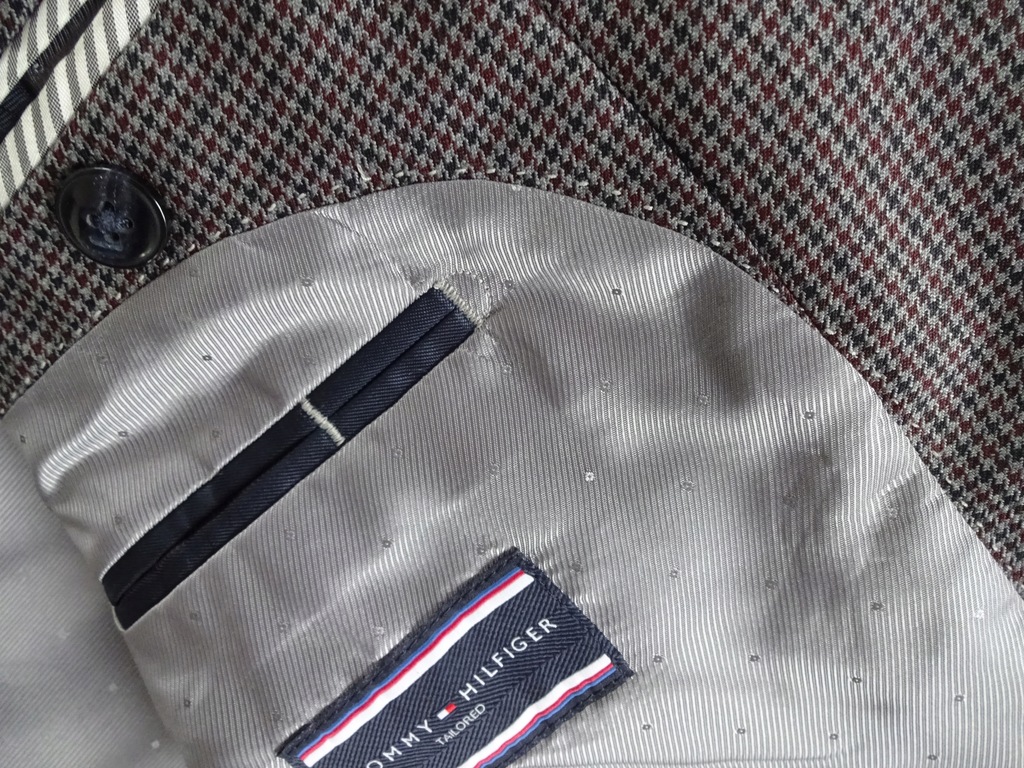 TOMMY HILFIGER MARYNARKA MĘSKA VIRGIN WOOL