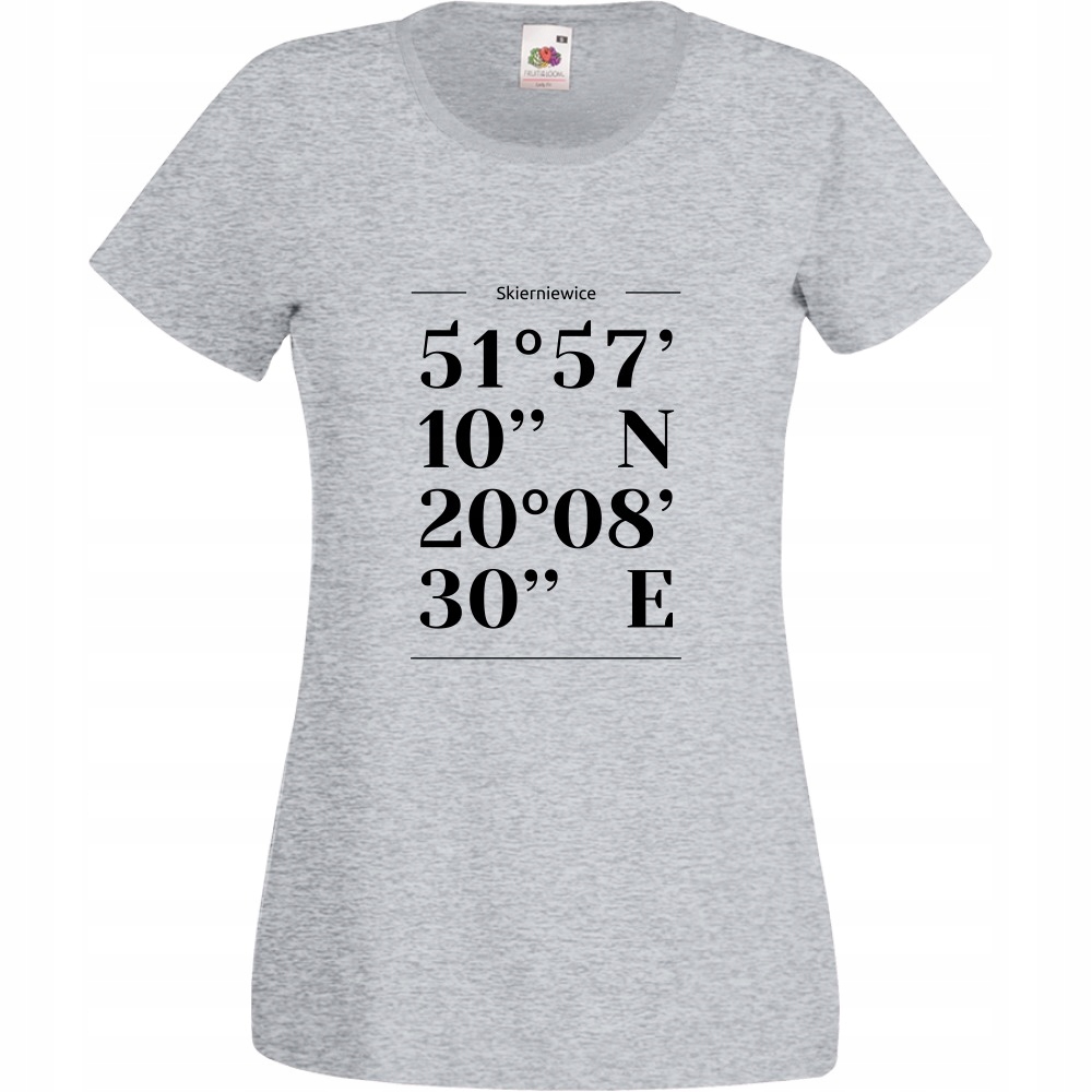 Koszulka Skierniewice miasto Polska L szara